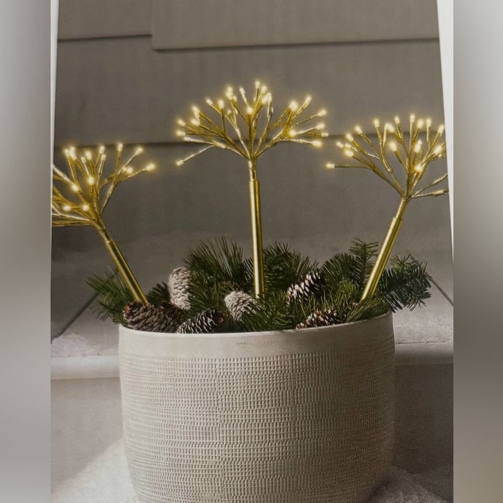 Wondershop Dewdrop Stake Lights - 96 Warm White LED Bulbs - Picture 1 of 3